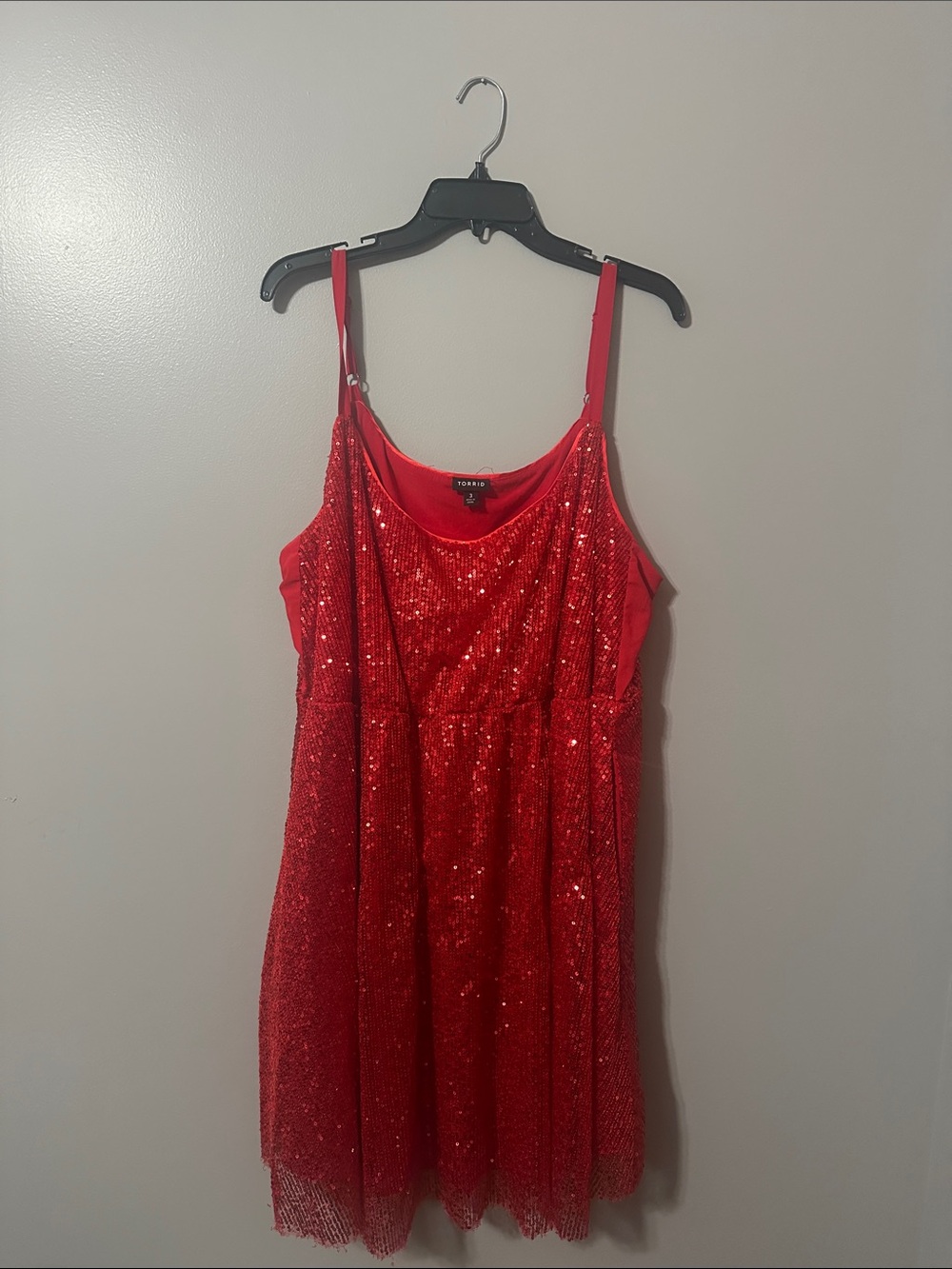 torrid Red Sequin Mini Dress with Pockets